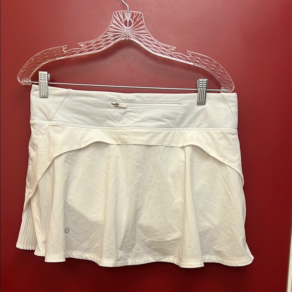 Lululemon Athletica White Tennis Mini Skirt